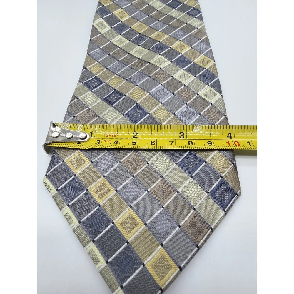 Calvin Klein Geometric Necktie Extra Long Tie 62